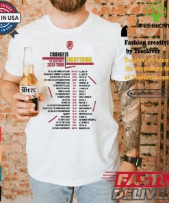 Best Bluecoats change is everything 2024 tour shirt