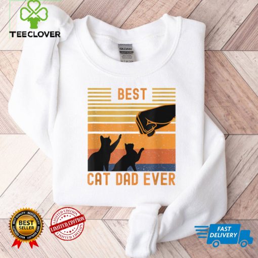 Best Cat Dad Ever Fist Bump For Fur Daddies Father's Day T Shirt