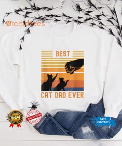 Best Cat Dad Ever Fist Bump For Fur Daddies Father's Day T Shirt