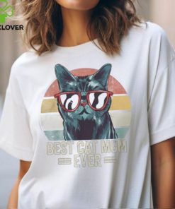 Best Cat Mom Ever Retro Vintage Cat Mothers Day 2023 T Shirt