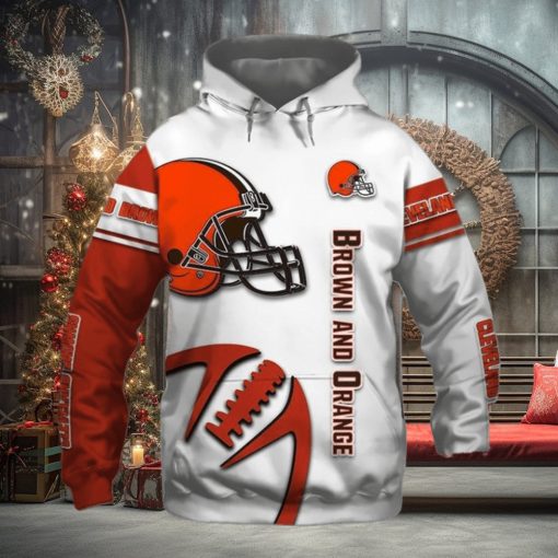 Best Cleveland Browns 3D Graphic Hoodies Cheap Pullover Hoodie