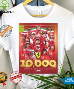 Best Congratulations to scuderia ferrari the first f1 team to reach 10000 championship points home decor poster shirt