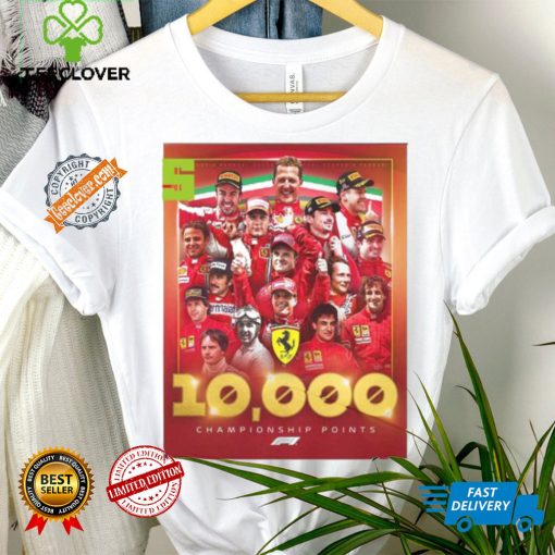 Best Congratulations to scuderia ferrari the first f1 team to reach 10000 championship points home decor poster hoodie, sweater, longsleeve, shirt v-neck, t-shirt