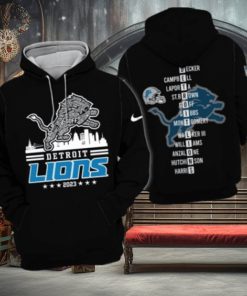 Best Detroit Lions Nfc North Champions 2023 3d Hoodie