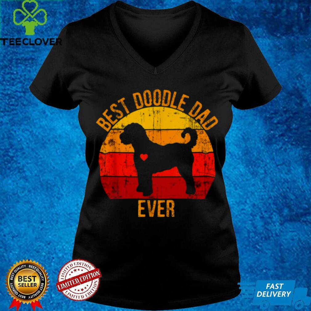 Best Doodle Dad Ever Vintage Retro Shirt