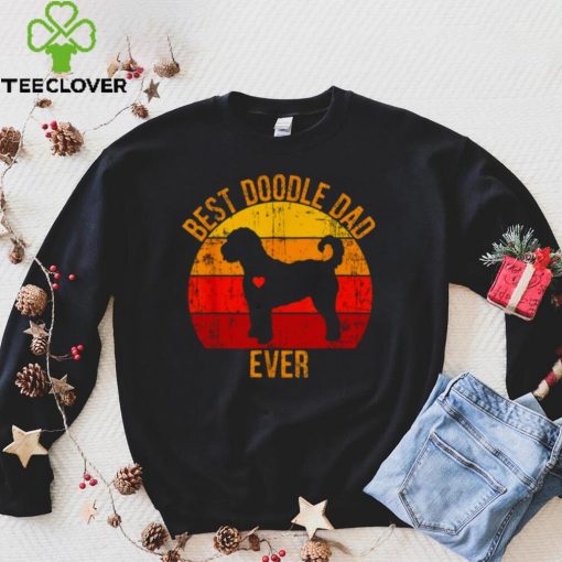 Best Doodle Dad Ever Vintage Retro Shirt