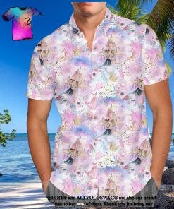 Best Friends At Disney Parks Castle All Over Print Hawaiian Shirt