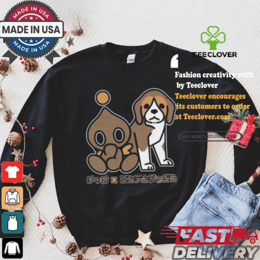 Best Friends Chocola Chao And Dog T shirt