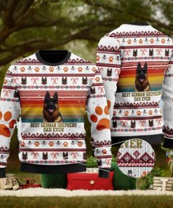 Best German Shepherd Dog Dad Ugly Christmas Sweater Gift For Men And Women