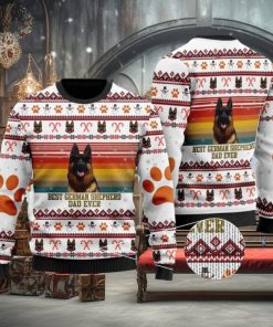 Best German Shepherd Dog Dad Ugly Christmas Sweater Gift For Men And Women