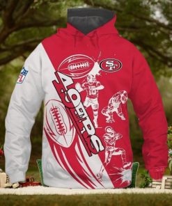 Best Hoodie For Men San Francisco 49ers Cartoon Player 3D Hoodie