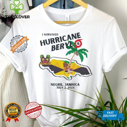 Best I survived hurricane beryl jamaica vacation shirt