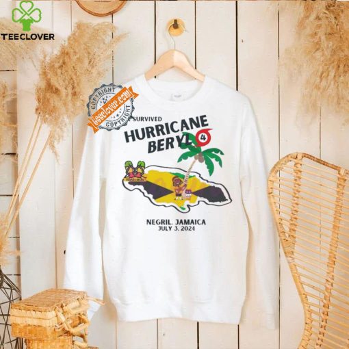Best I survived hurricane beryl jamaica vacation shirt