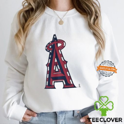 Best Los Angeles Angels A logo x Flag of the United States shirt