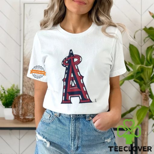 Best Los Angeles Angels A logo x Flag of the United States shirt