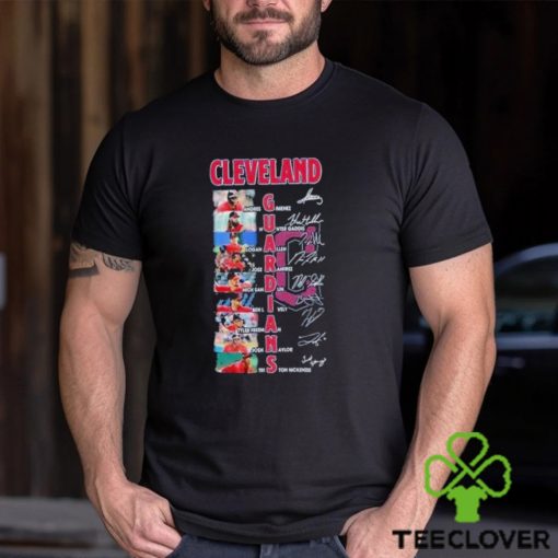 Best MLB Cleveland Guardians All Team Members Signatures 2024 Shirt