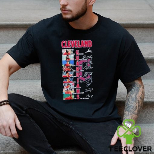 Best MLB Cleveland Guardians All Team Members Signatures 2024 Shirt