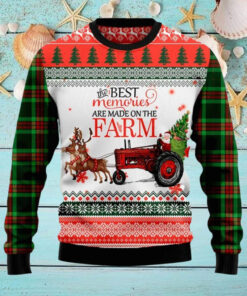Best Memories Made on Farm Christmas Ugly Sweater
