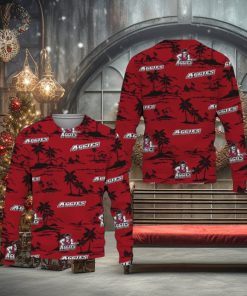Best Mexico State Aggies Coconut Tree Sweater All Over Printed Christmas Fans For Men And Women