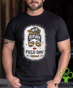 Best Squad Teacher Student Last Day Of School Field Messy Bun T Shirts