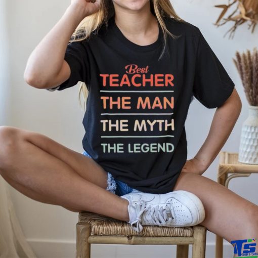 Best Teacher The Man Myth Legend School Crewneck Sweatshirt