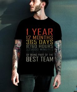 Best Team Vintage Work Anniversary 1 Years Employee hoodie, sweater, longsleeve, shirt v-neck, t-shirt