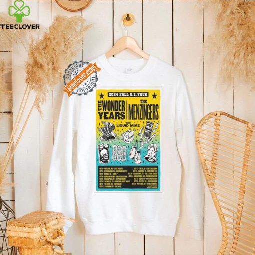 Best The wonder years & the menzingers 2024 fall us tour shirt