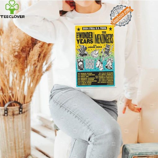 Best The wonder years & the menzingers 2024 fall us tour shirt