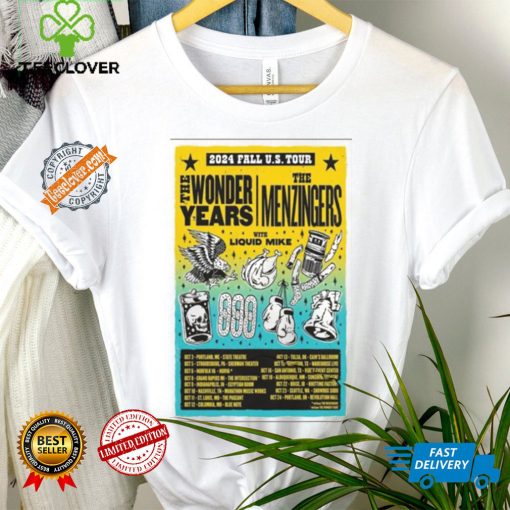 Best The wonder years & the menzingers 2024 fall us tour shirt