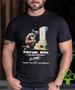 Best Toriyama Akira 1955 2024 Thank You For The Memory Signature T hoodie, sweater, longsleeve, shirt v-neck, t-shirt