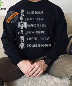 Best Trump raised the bar kamala harris failed the bar hoodie, sweater, longsleeve, shirt v-neck, t-shirt