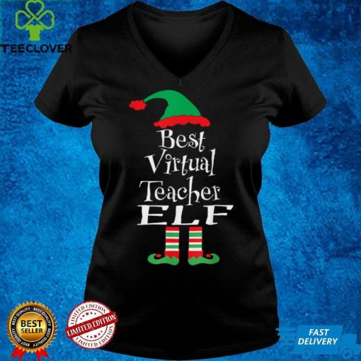 Best Virtual Teacher Elf Shirt Christmas Matching Family T Shirt