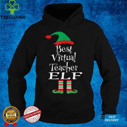 Best Virtual Teacher Elf Shirt Christmas Matching Family T Shirt