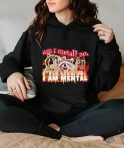 Best am I metal no I'm mental meme shirt 2 Best am I metal no I'm mental meme shirt