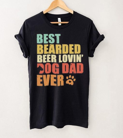 Best bearded beer loving’ dog dad ever retro hoodie, sweater, longsleeve, shirt v-neck, t-shirt