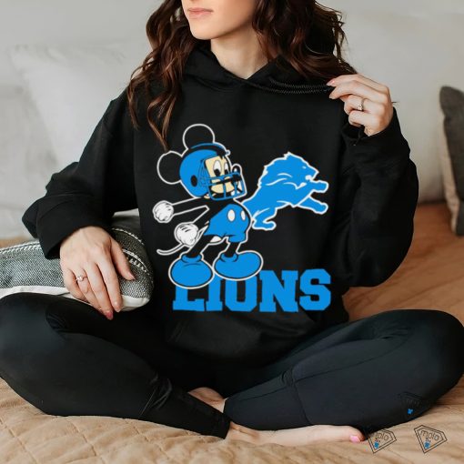 Best mickey Mouse cartoon NFL Detroit Lions football player helmet logo hoodie, sweater, longsleeve, shirt v-neck, t-shirt