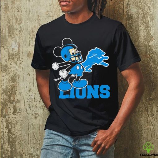 Best mickey Mouse cartoon NFL Detroit Lions football player helmet logo hoodie, sweater, longsleeve, shirt v-neck, t-shirt