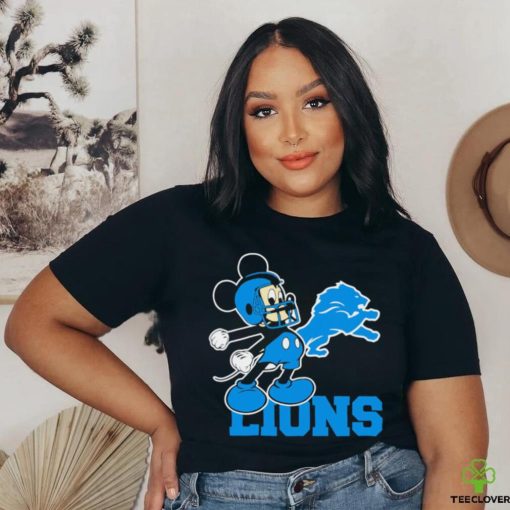 Best mickey Mouse cartoon NFL Detroit Lions football player helmet logo hoodie, sweater, longsleeve, shirt v-neck, t-shirt