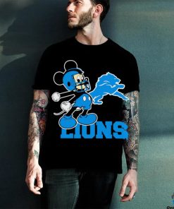 Best mickey Mouse cartoon NFL Detroit Lions football player helmet logo hoodie, sweater, longsleeve, shirt v-neck, t-shirt