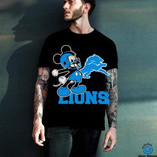 Best mickey Mouse cartoon NFL Detroit Lions football player helmet logo hoodie, sweater, longsleeve, shirt v-neck, t-shirt