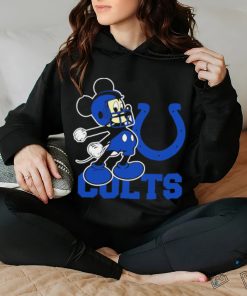 Best mickey Mouse cartoon NFL Indianapolis Colts football player helmet logo shirt