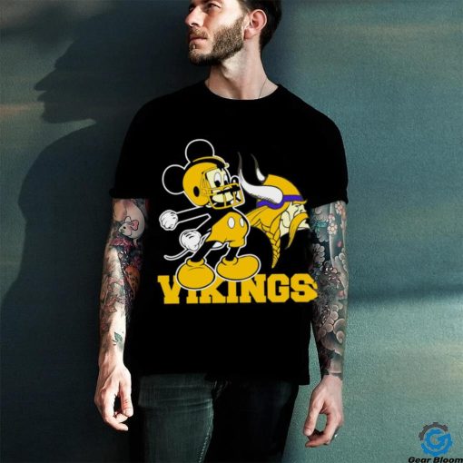 Best mickey Mouse cartoon NFL Minnesota Vikings football player helmet logo hoodie, sweater, longsleeve, shirt v-neck, t-shirt