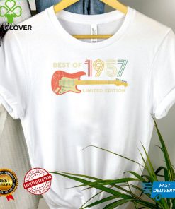 Best of 1957 Birthday Gifts Guitar lovers 65th Birthday T Shirt