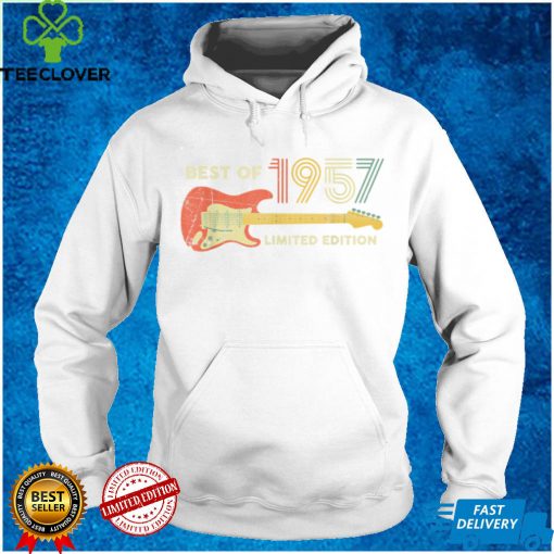 Best of 1957 Birthday Gifts   Guitar lovers 65th Birthday T Shirt