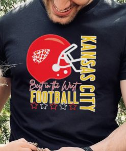 Best of the west Kansas city football helmet shirt