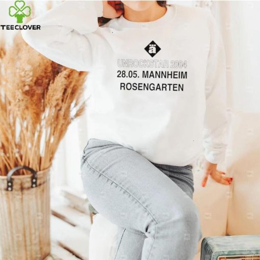 Best unrockstar 2004 28 05 Mannheim Rosengarten logo hoodie, sweater, longsleeve, shirt v-neck, t-shirt