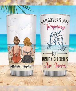 Besties On Beach Personalized Tumbler