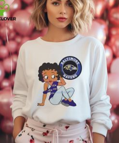 Betty Boop Baltimore Ravens Logo 2024 shirt