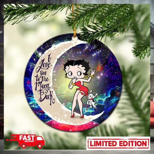 Betty Boop Love You To The Moon Galaxy Perfect Gift For Holiday Christmas Tree Decorations Ornament