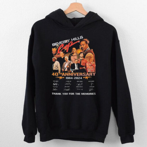 Beverly Hills Cop 40th Anniversary Thank You For The Memories 1984 2024 Signatures hoodie, sweater, longsleeve, shirt v-neck, t-shirt